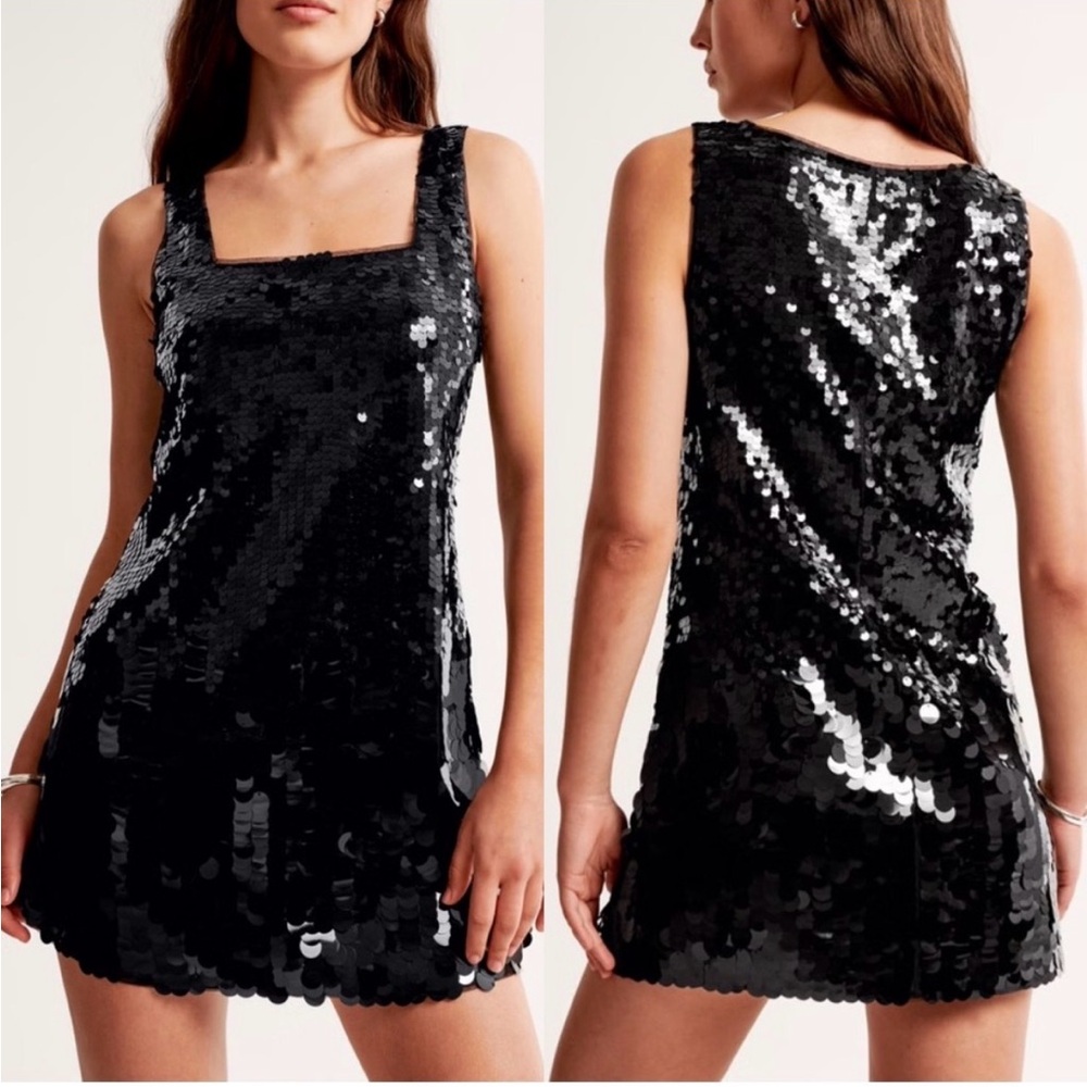 Abercrombie & Fitch Black Sequin Dress